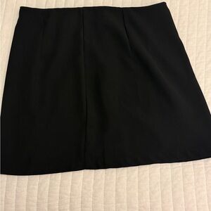 Black mini skirt